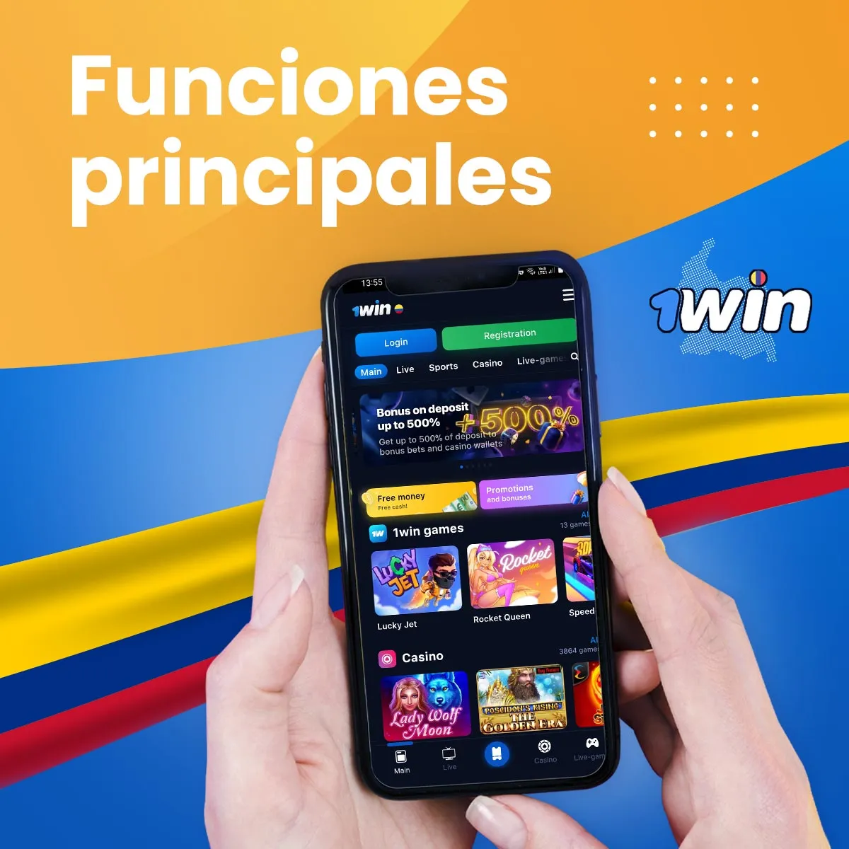 Ventajas e inconvenientes de la aplicación móvil 1win en Colombia