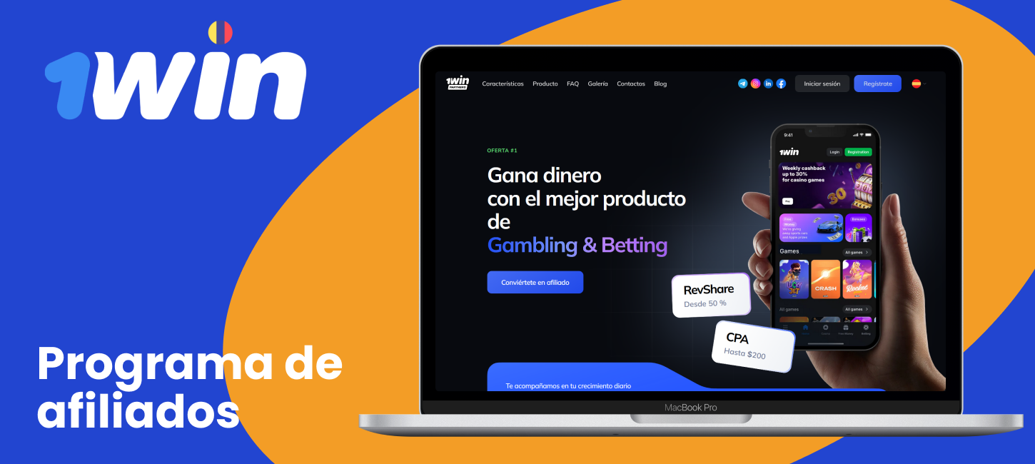 Conviértete en socio 1win en Colombia