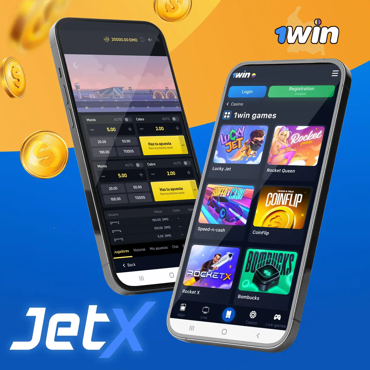 Revisión del juego en línea JetX en la plataforma 1win